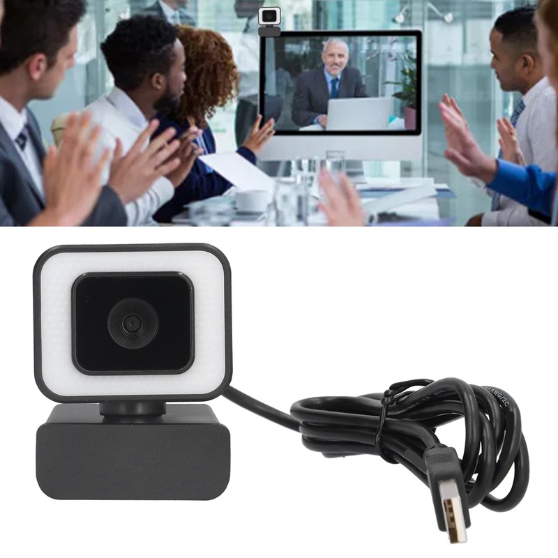 USB Webcam 1080p 30fps 360° Rotation HD USB Camera with