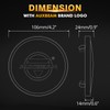 Auxbeam C4 Series 4 Inch Black Protective Light Covers, Round
