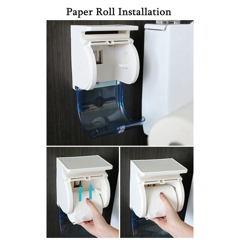 TIAN CHEN Toilet Paper Holder Wall Mount, Waterproof Cat Proof