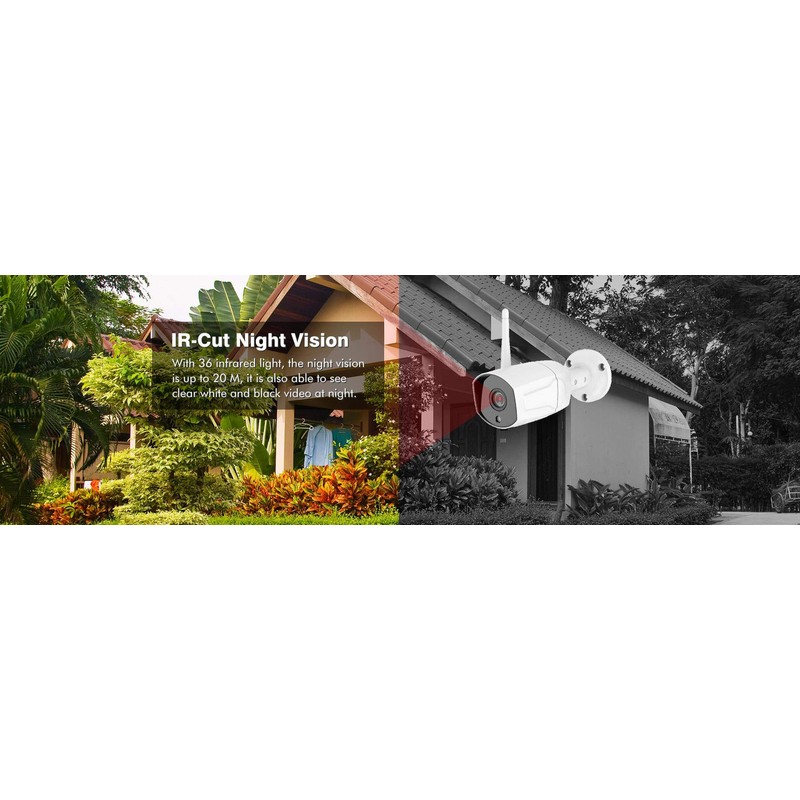 NORDECCO New Full HD 3MP Wifi Network IP CCTV Camera