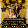 Black Gold Birthday Decoration Set
