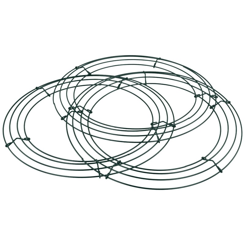 SOUJAP 40 PCS Metal Wreath Frame Ring, 12 Inch Round