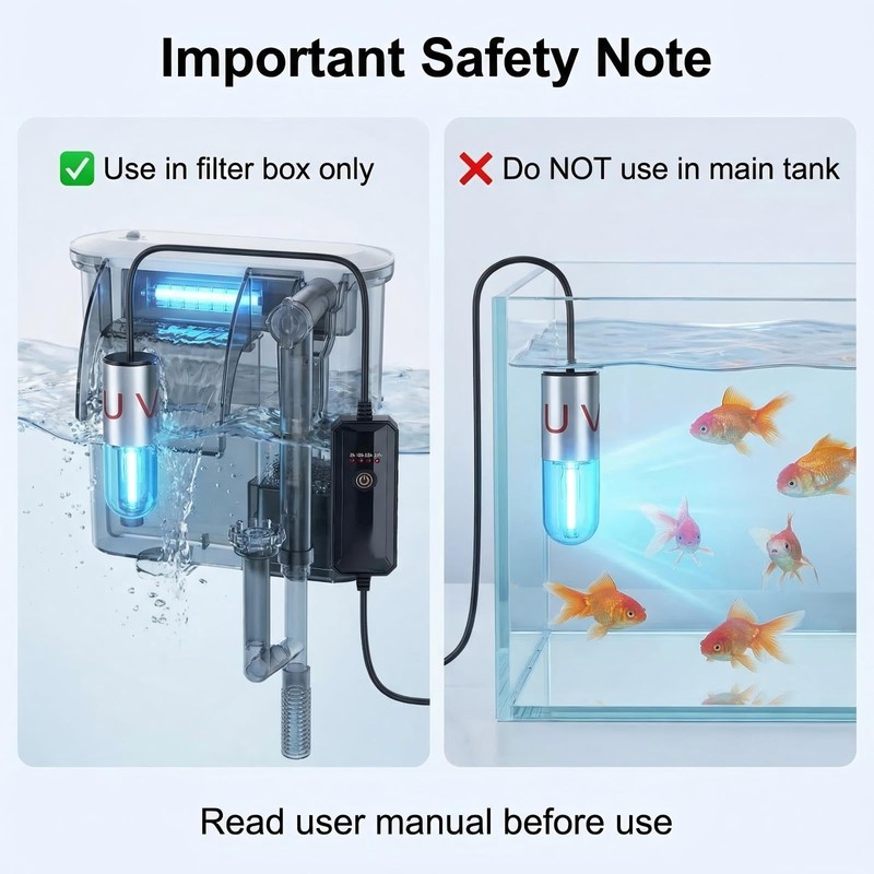 Aquarium UVC Clean Light Algae Clear Green Bloom Clean Fish