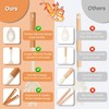Silicone Cooking Spoon and Pasta Fork Set, 2 Pack Large