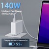 140W MacBook Pro Charger, USB C Power Adapter Compatible with