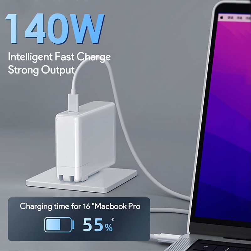 140W MacBook Pro Charger, USB C Power Adapter Compatible with