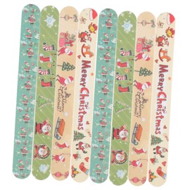 Healvian 12pcs Xmas Nail Files Christmas Themed Grit Tools for Manicure Pedicure for Nail Care Trimming Shaping Natural
