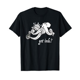 Got Ink Splatter Octopus Juice Box T-Shirt T-Shirt