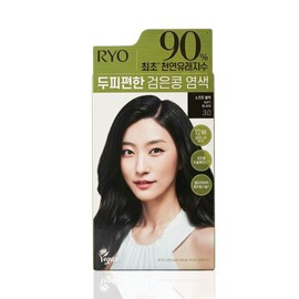 Ryo Scalp Comfortable Black Bean Gray Hair Dye 3.0 Soft Black 120g / 려 두피편한 검은콩 새치 염색약 3.0 소프트블랙 120g