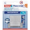 tesa Powerstrips Doppelhaken Waterproof Zoom - selbstklebender Haken für Dusche