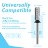 MagiBling Professional Small Barrel Nail Drill Bits Flat Top, 3/32''
