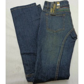 Platinum Plush Women's  Skull Design Blue  Jeans Size 5