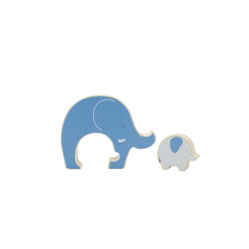 goki 57330 Wooden Elephant Puzzle - Educational Toy, Promotes Creativity,