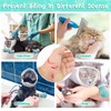 Hillban Cat Muzzle for Grooming with 4 Silicone Boots Breathable