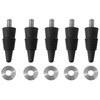 Silicone Bottle Stopper with 3/8” x 16 tpi Threaded Post