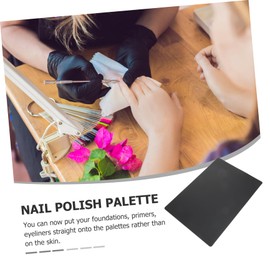 Operitacx Nail Art Foundation Palettes 5pcs Set Black for Nail Salons Portable Easy to Cle