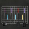 sourcing map 10 Grid Wall Hooks, 2.8 Inch Grid Wall