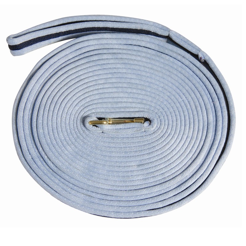 Kincade Two Tone Padded Lunging Rein, Light Blue/Navy, 8m