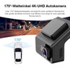 Lescars Autokamera Dashcam: 4K-UHD-Dashcam mit GPS, 1,47″ IPS-Display, G-Sensor, Parkwächter,