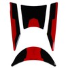 Tankpad Ignition Switch Sticker Compatible with Kawasaki Z650 Red Silver