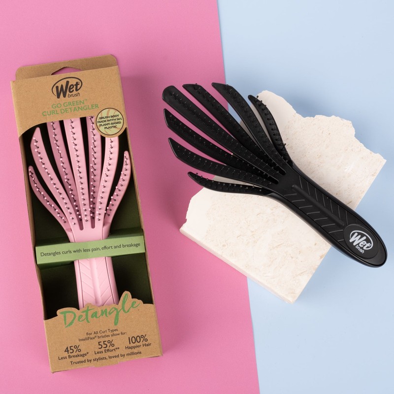 Wet Brush Go Green Curl Detangler Brush - Black