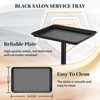 Salon Tray on Wheels, Black Salon Tray Cart with Adjustable