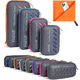 BAGAIL Microfibre Travel Towel, Perfect Camping Towel, Swimming Towel and Beach Towel, Quick Dry - Super Absorbent - Ultra Compact, Great for Sports, Gym, Yoga and Backpacking