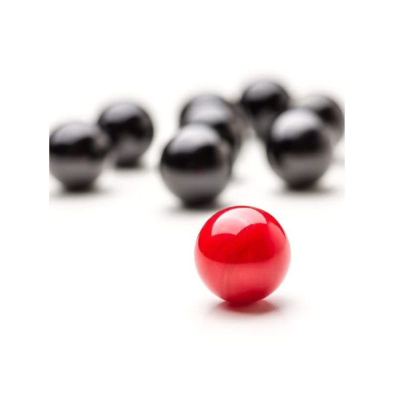 DODHEG 60 Pcs Acrylic Glass Marbles, Bulk Acrylic Marbles, for