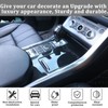 ABS Carbon Fiber Style Plastic Center Console Panel Cover Frame
