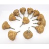 Lot of 12 Monkey Fist Jute Rope Shelves Drawer Knobs