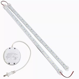 LEDUPDATES 2x 20" white LED Light for Under cabinet Display Case U5630 + Dimmable Power