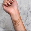 4 x 'Flying Barn Owl' Temporary Tattoos - Water Resistant,