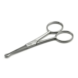 H2Gear Pet Dog Grooming Probe Safety Scissors Blunt End Ball Nose 4 INCH Face Ear Nose Moustache – Stainless Steel (4.5")