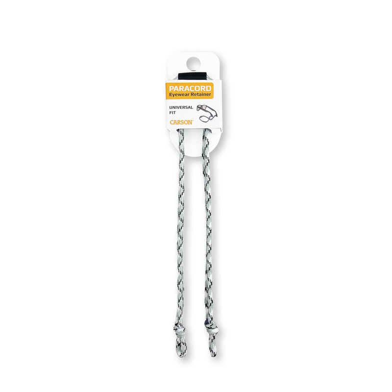 Carson Paracord Glasses Strap - White/Grey (EX-50WGY)