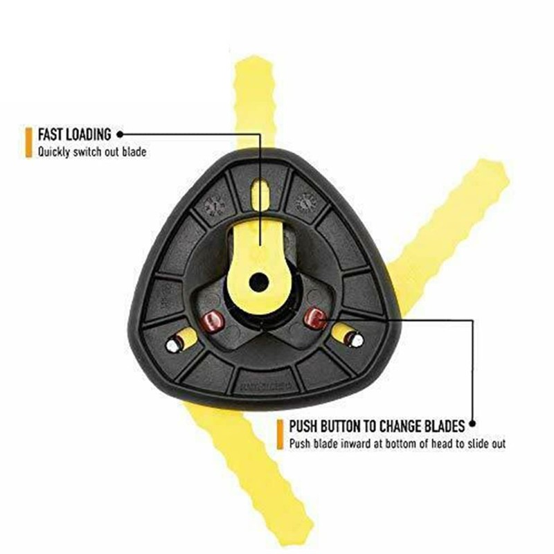 48Pcs Weed Eater Blades Replacement for Weed-Warrior 70289A Push-N-Load Trimmer