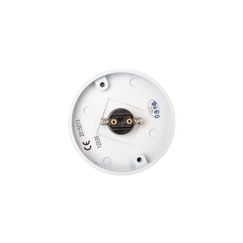 HUBER Surface-Mounted Bell Push Single Round Made of Real Metal