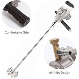 Kit De Mezcla De Pintura Neumática, con Placa De Dispersión De Acero Inoxidable De 10 Cm Y Mezclador De Mano De 5 Galones, para Mezclar Hidrosol Y Masilla En Polvo.,