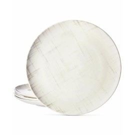 Martha Stewart Collection Harvest Crosshatch Dinner Plate Set of 4 NEW