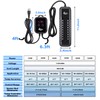 AQQA Submersible Aquarium Heater,100W/200W/300W/500W/800W/1000W/1200W Fish Tank Heater,External Temperature Controller LED