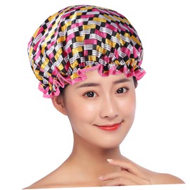 MERRYHAPY 3-piece Set Bathing Shower Caps Waterproof Shower Hat for Women Comfortable Night Sleep