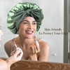 YANIBEST Large Jumbo Satin Hair Bonnets for Sleeping Double Layer