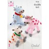 King Cole Double Knit Amigurumi Crochet Pattern Cow Toy in