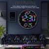12" Large Digital Wall Clock with 12 RGB Colors &
