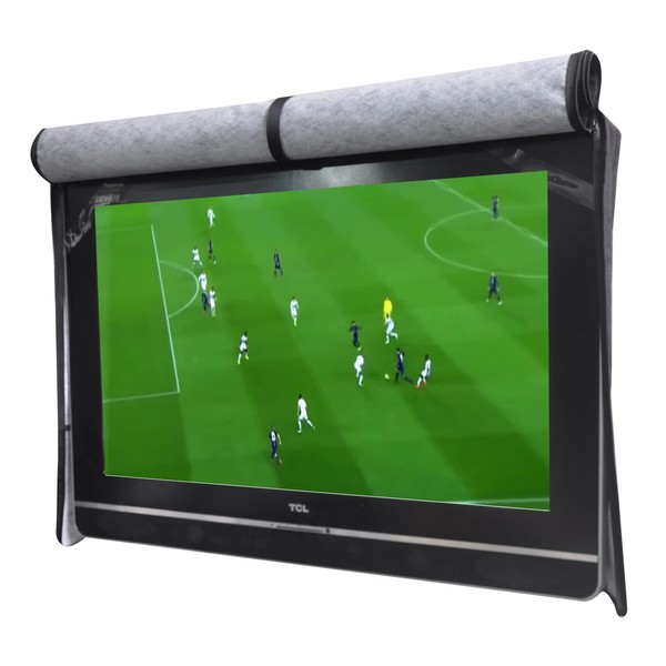 acoveritt Outdoor 75"-78" TV Set Cover ,Scratch Resistant Liner Protect LED Screen Best-Compatible with Standard Mounts and Stands (Black)