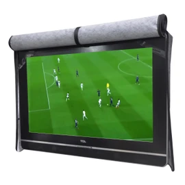 Outdoor 75"-78" TV Set Cover,Scratch Resistant Liner Protect LED Screen Best-Compatible with Standard Mounts and Stands (Black)