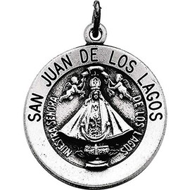 Eliana and Eli Sterling Silver 18.25mm Round San Juan de Los Lagos Medal