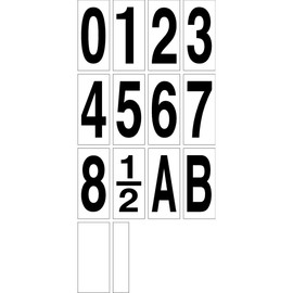 Progress Lighting P5970-003 Traditional Numbers from Address Collection Finish Lighting Accessory, 2-1/4-Inch Width x 5-Inch Height, White 3"