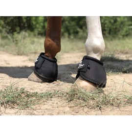 TGW RIDING 2520D Horse Bell Boots No-Turn Horse Bell Boots, Equine Ballistic Hoof Overreach Bell Boot, Pair