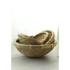 Handwoven Bamboo Sieve Basket, 17cm x 6cm, Natural