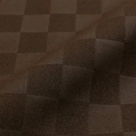 Merry Night PE16101-93 Pillowcase, Checkered Pattern, Brown, Approx. 16.9 x 24.8 inches (43 x 63 cm), Matching Type, Easy to Put Pillow, Quick Drying, Wrinkle Resistant, Washable